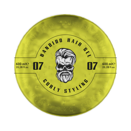GEL DE PAR - Gel de păr Bandido 7 Curly Styling, 600ml - Special pentru Bucle și Onduleuri
