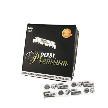 Lame de Ras Premium Professional Derby, Set 100 buc – Jumătăți Gata Tăiate [2]