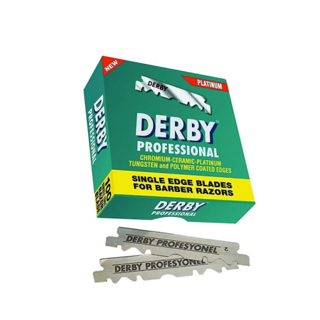 LAME DE RAS - Lame de Ras Professional Derby, Set 100 buc – Jumătăți Gata Tăiate