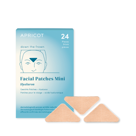 INGRIJIRE CORP - Plasturi Antirid pentru Frunte Apricot „Down the Frown”, cu Acid Hialuronic – 24 bucăți