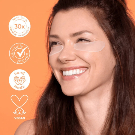 Plasturi Reutilizabili Antirid pentru Ochi Apricot, cu Acid Hialuronic, 2 buc – 30 de Utilizări [1]