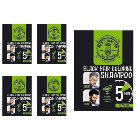 VOPSEA DE PAR - Șampon Colorant Unisex pentru Păr și Barbă Men's Master Professional – Negru