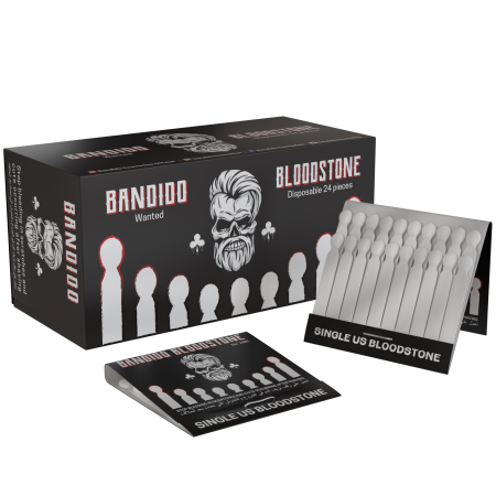 CONSUMABILE FRIZERIE - Set Creioane Antiseptice de Unică Folosință Barber Bandido, 24 x 20 Buc – Hemostatice, Igienice, Oprire Rapidă Sângerare
