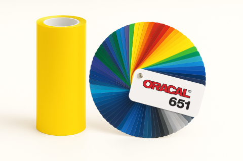 AUTOCOLANT BRANDING 651 - ORACAL 651 LEMON YELLOW 025