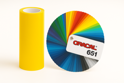 AUTOCOLANT BRANDING 651 - ORACAL 651 YELLOW 021