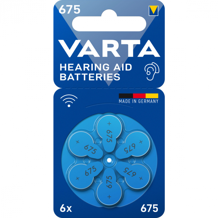 Baterie 675 PR44 Varta pentru aparat auditiv 1.45V cutie 60 buc [2]