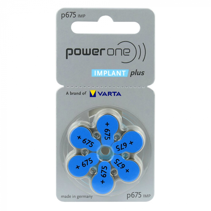 Baterie P675 Implant Power One Varta Zinc-Aer 1.45V cutie 60 buc [2]