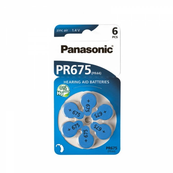Baterie PR675 Panasonic 675 PR44 Zinc-Aer 1.4V cutie 60 buc [2]