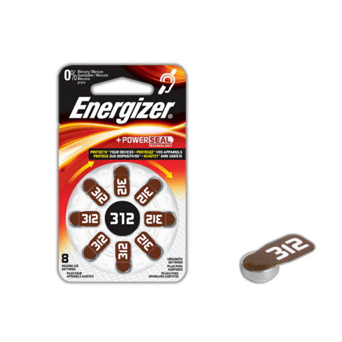 Baterii 312 PR41 Energizer Zinc-Aer 1.45V cutie 48 buc. [2]