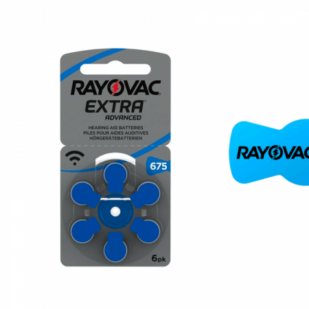 Baterie 675 PR44 Rayovac Extra Zinc-Aer 1.45V Set 60 buc pentru Aparate Auditive [1]