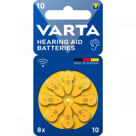 Baterii Aparate Auditive - Set 8 baterii 10 PR70 Varta pentru aparate auditive 1.45V