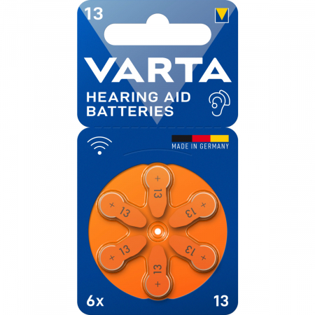 Baterii Auditive Varta - Baterie 13 PR48 Varta pentru aparat auditiv 1.45V set 6 buc