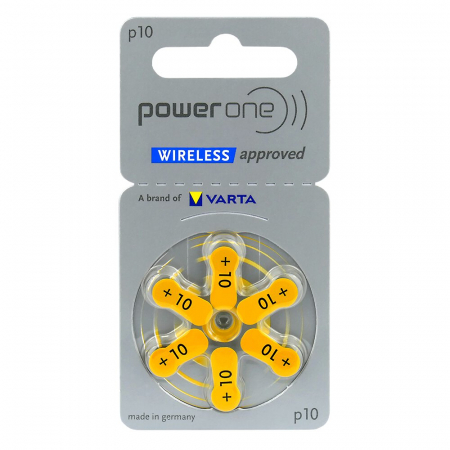 Baterii Auditive PowerOne - Baterie P10 PR70 Power One Zinc-Aer 1.45V set 6 buc