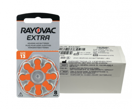 Baterii Aparate Auditive - Baterie 13 PR48 1.45V Rayovac Extra set 80 buc.