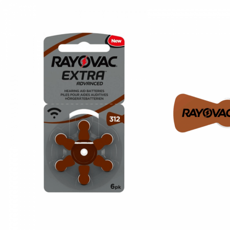 Baterii Auditive Rayovac - Baterie 312 PR41 Rayovac Extra Zinc-Aer 1.45V set 6 buc.