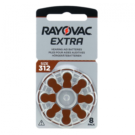 Baterii Aparate Auditive - Baterie 312 PR41 aparat auditiv Rayovac Extra set 8 buc.