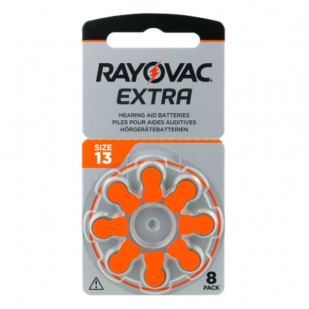 Baterii Aparate Auditive - Baterie 13 PR48 1.45V Rayovac Extra set 8 buc.