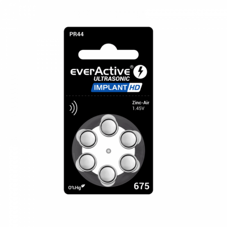Baterie 675 Implant HD PR44 DA675 Zinc-Aer 1.45V cutie 60 baterii [1]