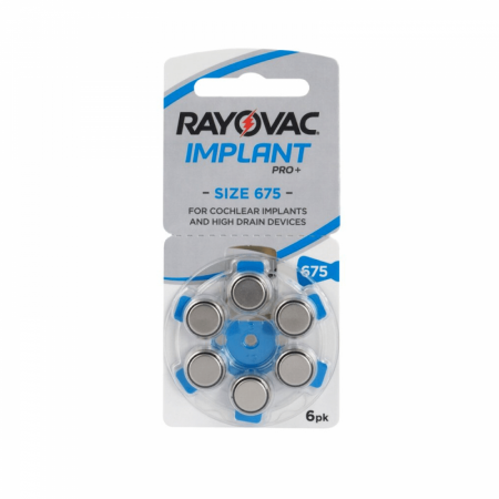 Baterii Auditive Rayovac - Baterie 675 Implant Rayovac Pro Plus set 6 buc