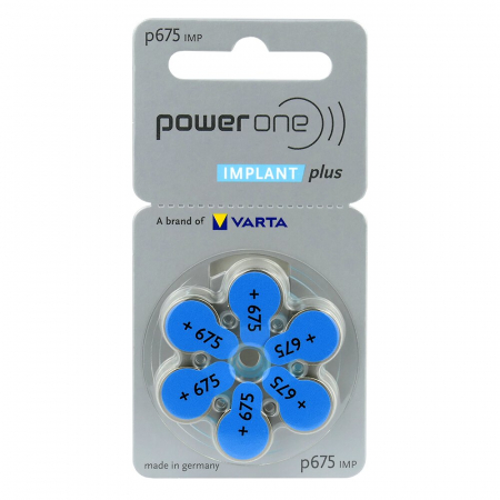 Baterie P675 Implant Power One Varta Zinc-Aer 1.45V cutie 60 buc [1]