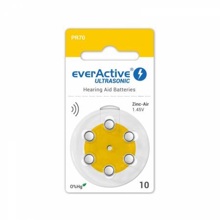 Baterie 10 PR70 EverActive Zinc-Aer 1.45V cutie 60 buc [1]