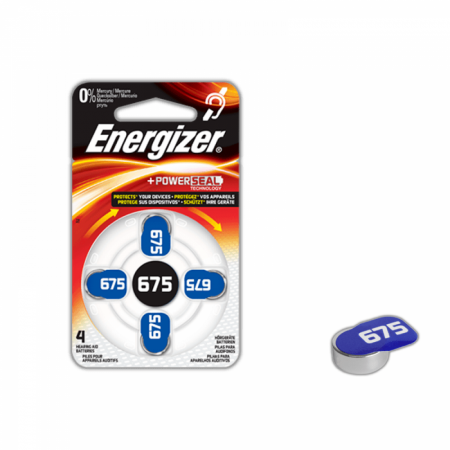 Baterii Auditive Energizer - Baterii Energizer 675 PR44 Zinc-Aer 1.4V pentru aparate auditive
