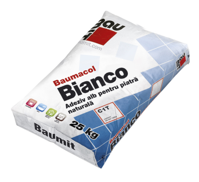 Adezivi gresie/faianta - Adeziv alb pentru piatră naturală Baumit Baumacol Bianco