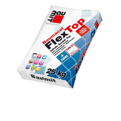Adezivi gresie/faianta - Adeziv flexibil Top cu fibre Baumit Baumacol FlexTop Fibre 25kg