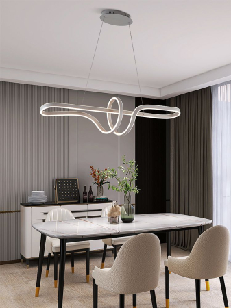 Corpuri iluminat interior - Lampă suspendată cu LED TREVANCE în spirală XL