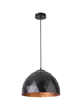 Corpuri iluminat interior - Lampă suspendată SIGMA DIAMENT M negru și cupru 31372