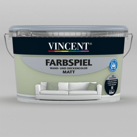 Interioare - Vopsea pereti Vincent Farbspiel  nuanta Salbeigrün matt 5 L