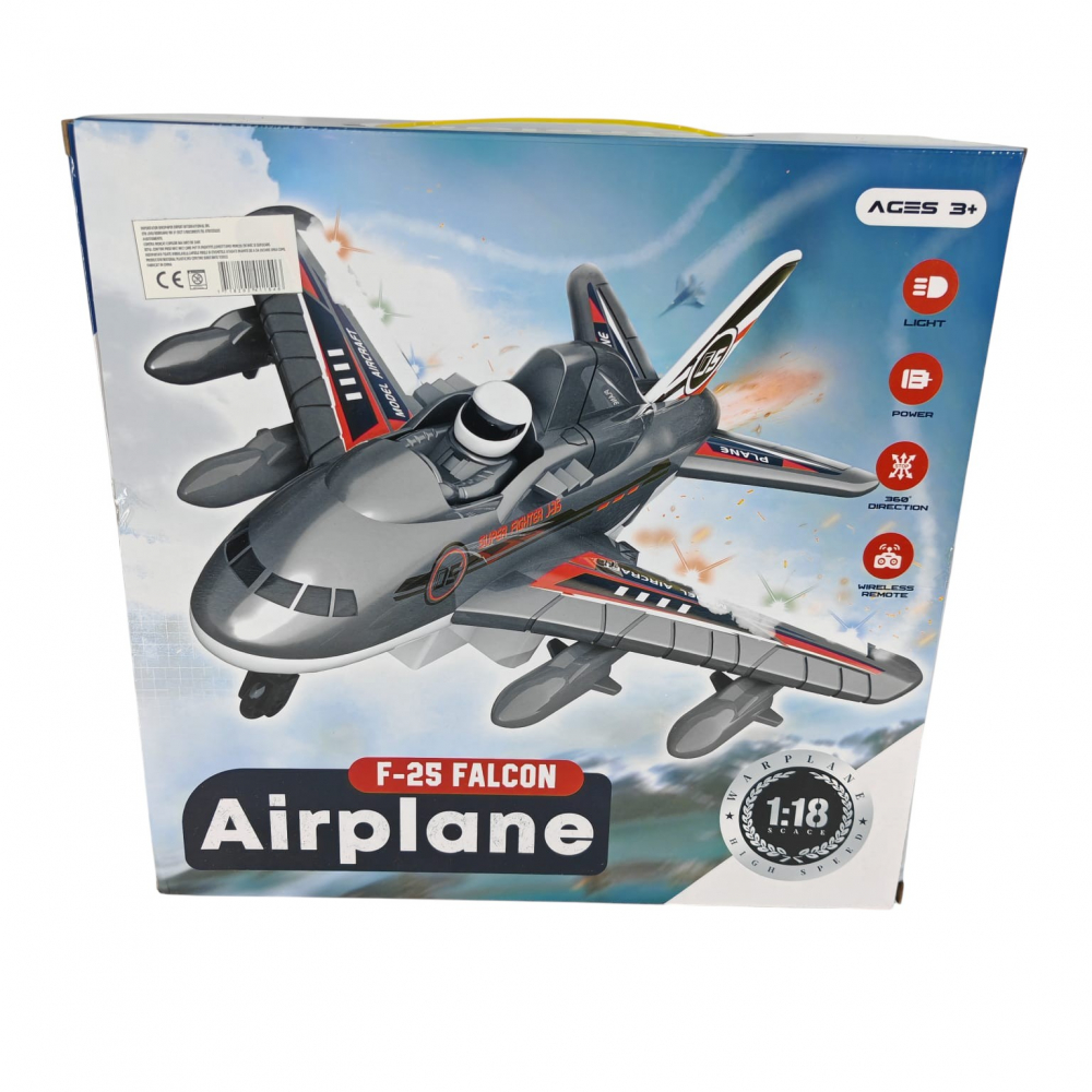 Avion Electric cu Telecomandă F-25 Falcon – Jucărie cu Baterii pentru Copii 3+ Vânzare Engros [2]