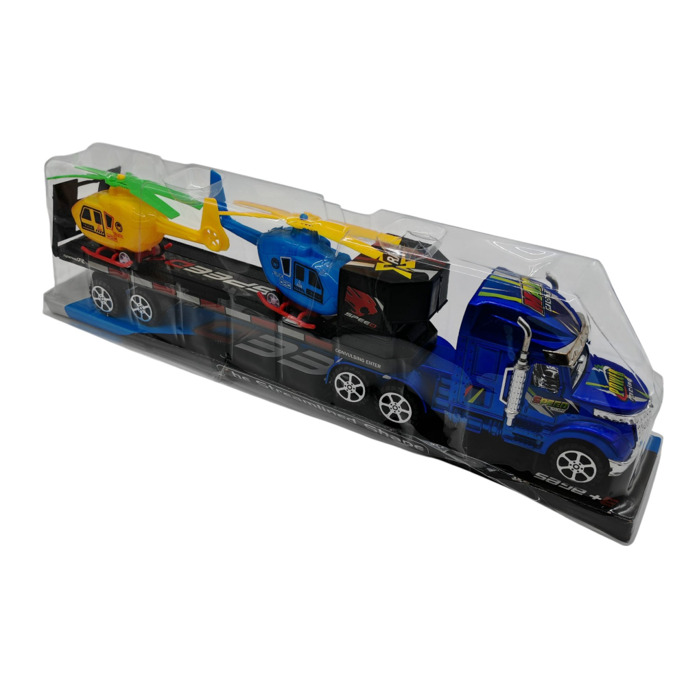 Camion cu Platformă și Două Elicoptere – Jucărie pentru Copii 3+ Ani – Vânzare Engros [2]