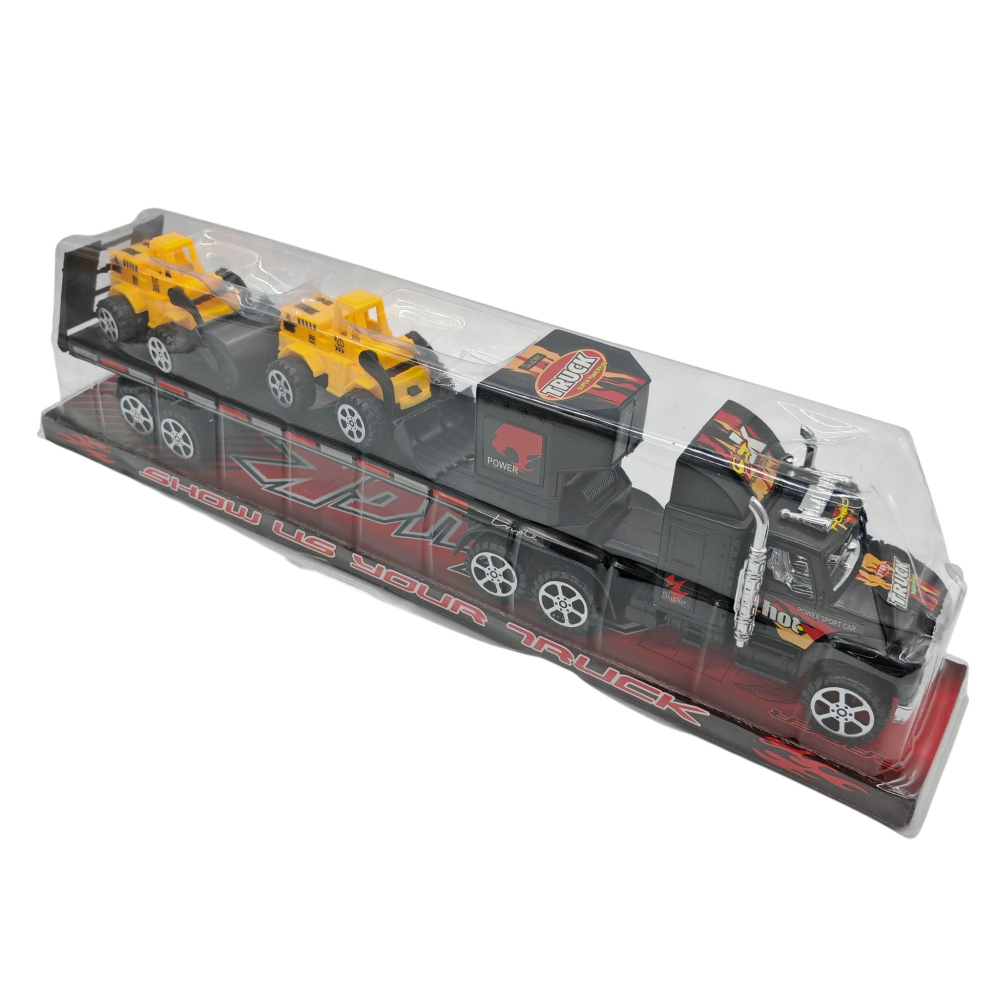 Camion cu Platformă și Două Excavatoare – Jucărie pentru Copii 3+ Ani – Vânzare Engros [2]