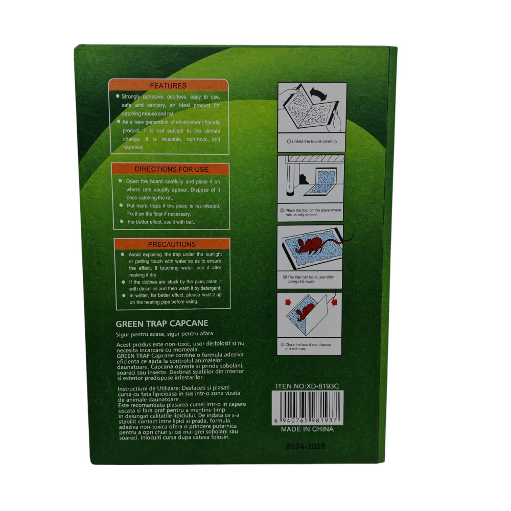 Capcană cu Lipici pentru Șoareci Green Trap – Vânzare Engros [2]