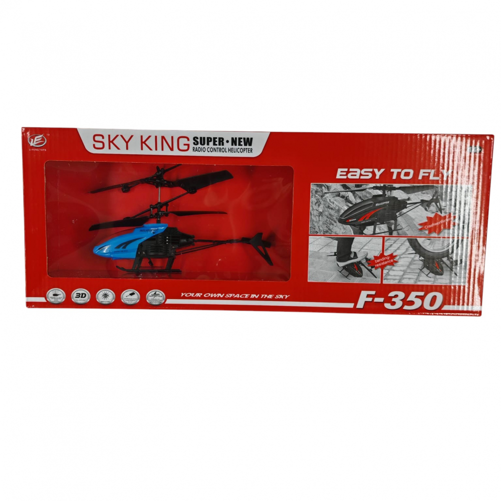 Elicopter cu Radiocomandă Sky King F-350 – Cu Giroscop, Lumină LED și Control Stabil – Vânzare Engros [1]