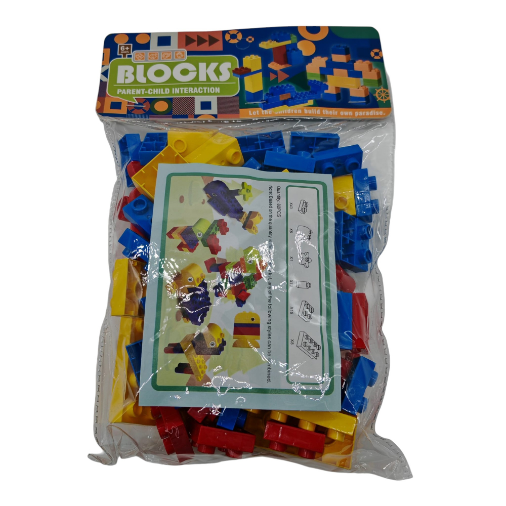 Joc de Construit cu Cuburi de Plastic Blocks – Pentru Copii 6+ Ani – Vânzare Angro [1]