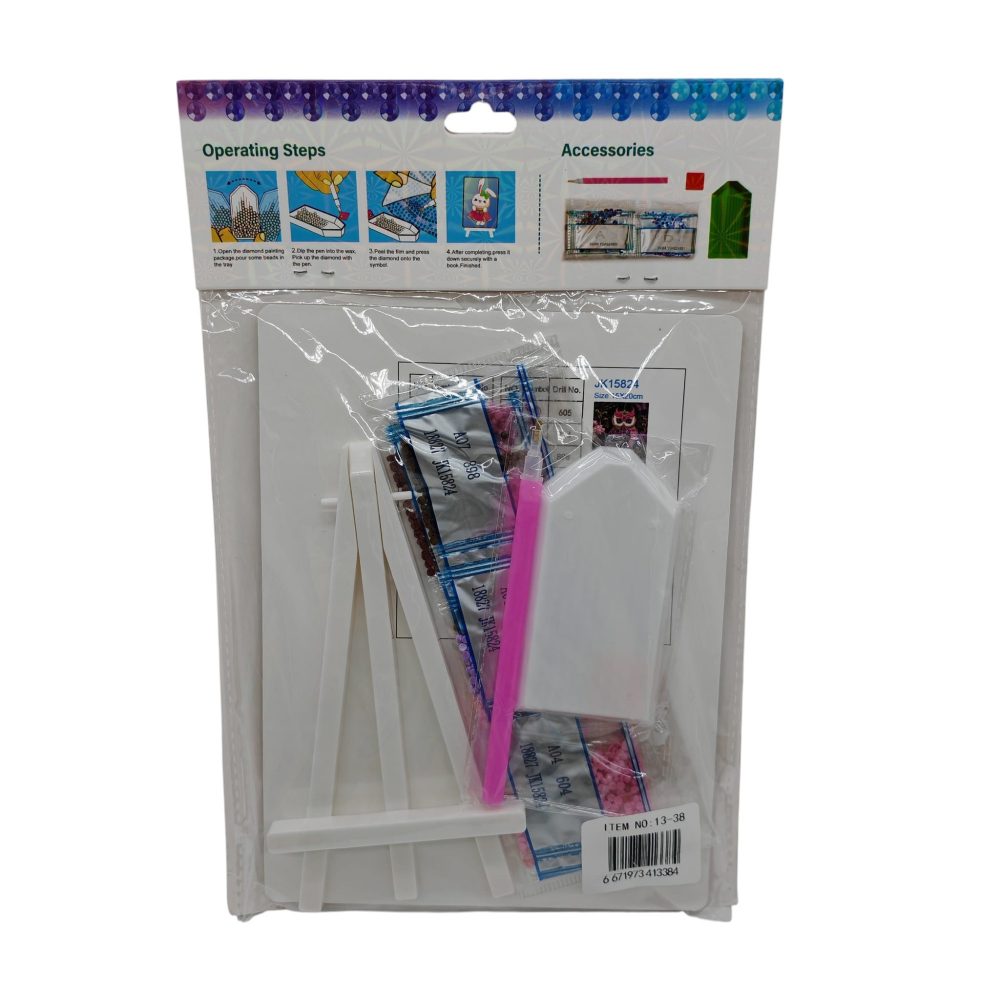 Kit Diamond Painting – Canvas 15x20 cm + Mărgele Cristal 5D + Set Unelte – Artă DIY [3]