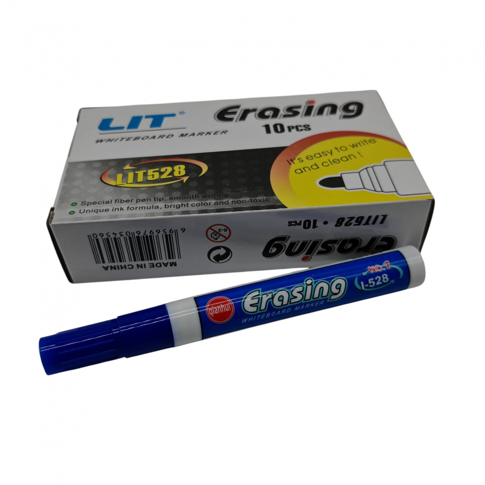 Marker LIT Albastru – Ușor de Șters – Set 10 Bucăți – Vânzare Engros [3]