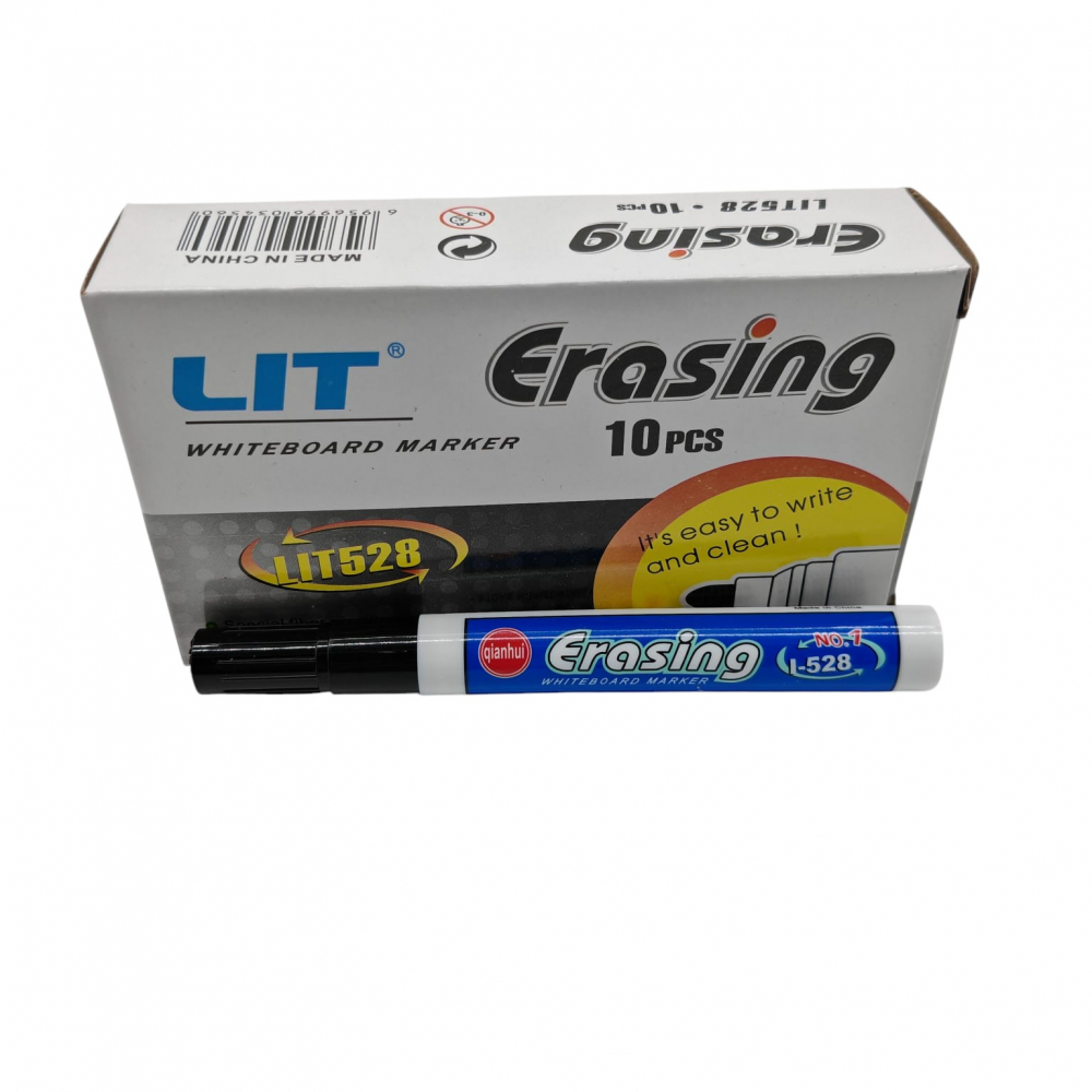 Marker LIT Negru – Ușor de Șters – Set 10 Bucăți – Vânzare Engros [3]