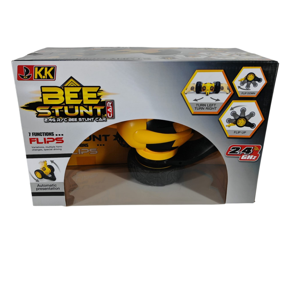 Mașină Bee Stunt cu Radiocomandă 2.4 GHz - 360° Rotire, 7 Funcții Flip - pentru Copii 3+ Ani - Vânzare Angro [2]