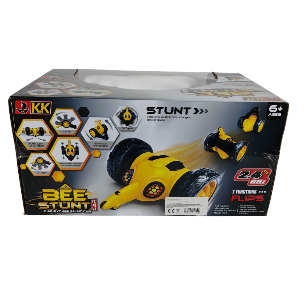 Mașină Bee Stunt cu Radiocomandă 2.4 GHz - 360° Rotire, 7 Funcții Flip - pentru Copii 3+ Ani - Vânzare Angro [3]