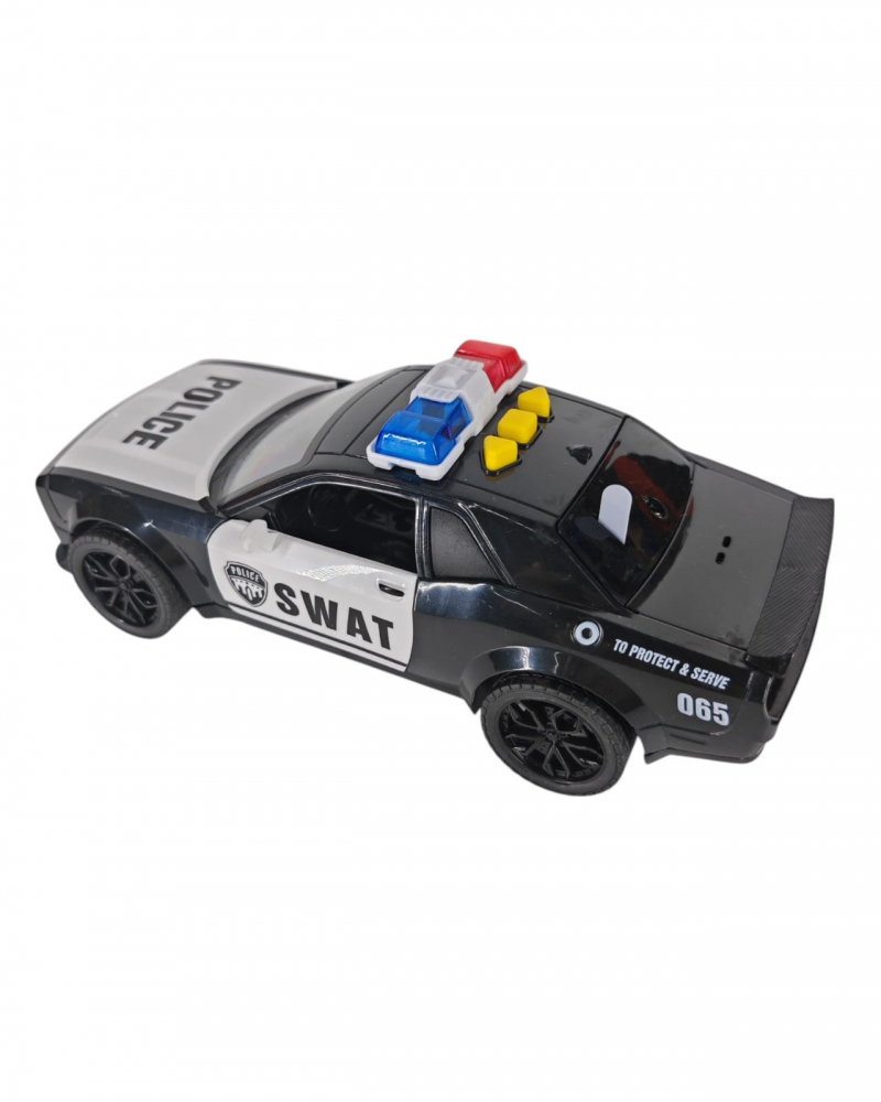 Set 6 Mașini de Poliție cu Sunet și Lumini – 2 Modele (Neagră & Albastră) – pentru Copii 3+ Ani – Vânzare Engros [2]