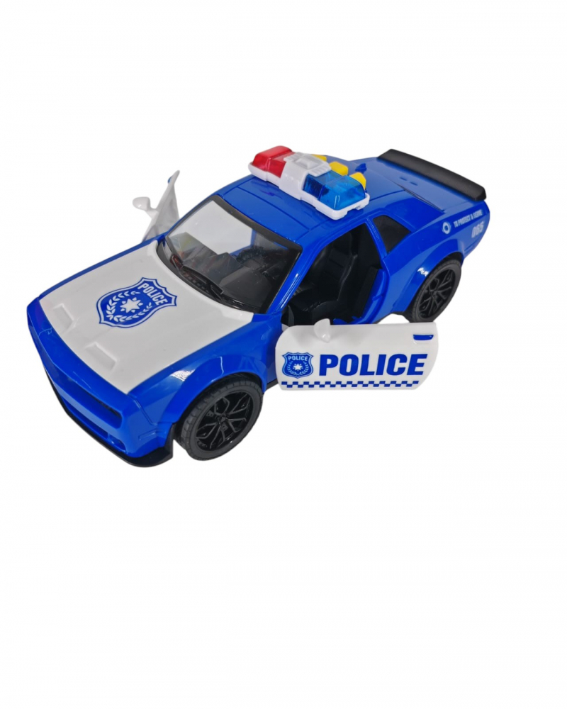 Set 6 Mașini de Poliție cu Sunet și Lumini – 2 Modele (Neagră & Albastră) – pentru Copii 3+ Ani – Vânzare Engros [4]