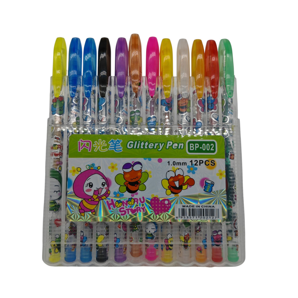 Pix cu Sclipici – Vârf 1.0 mm – Set 12 Culori – Vânzare Engros [1]