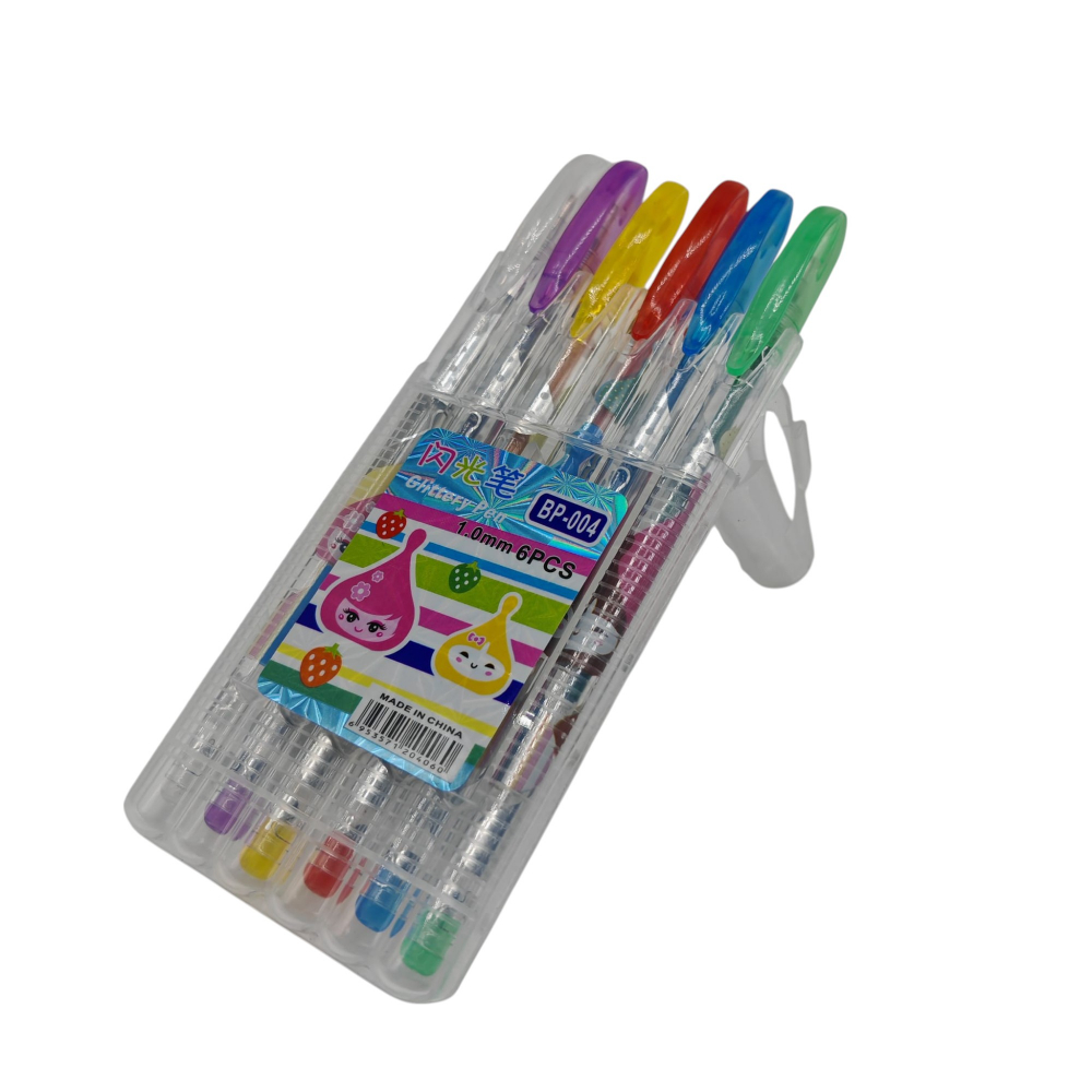 Pix cu Sclipici – Vârf 1.0 mm – Set 6 Culori – Vânzare Engros [1]
