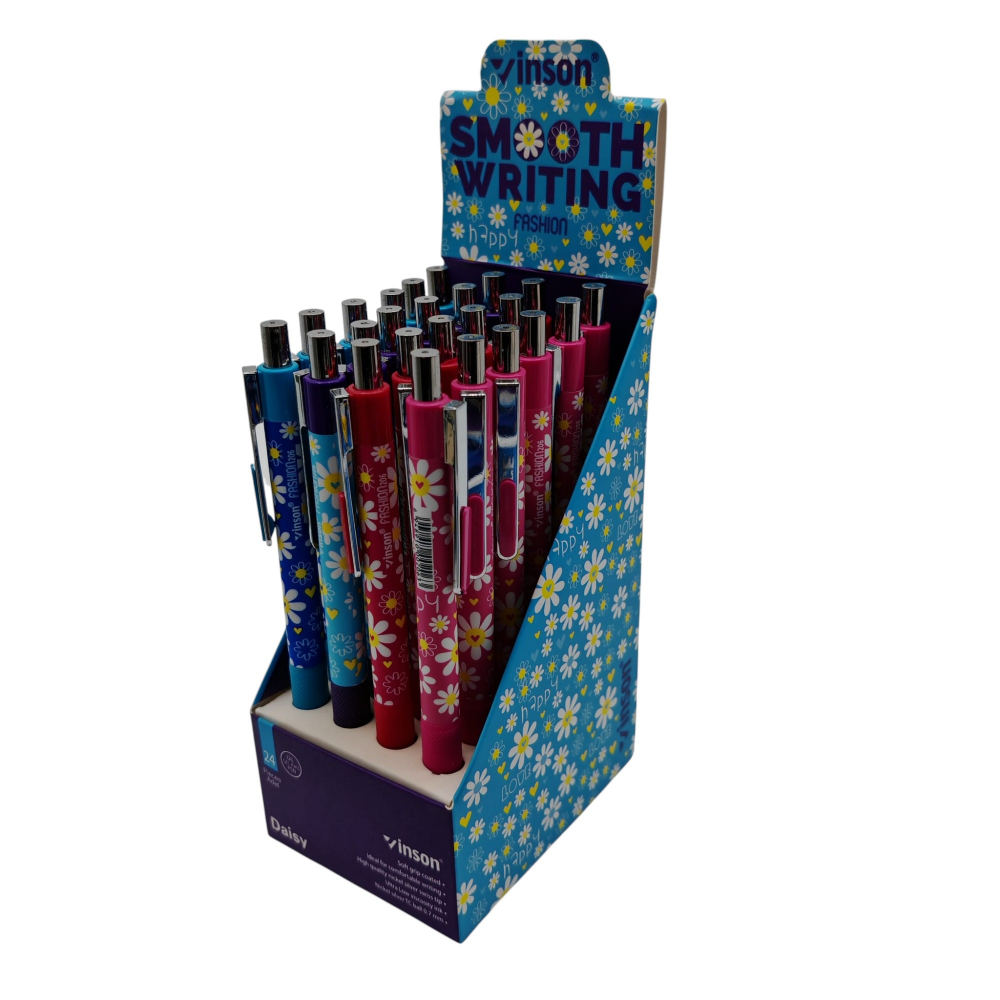 Pix Mecanic Inson Daisy cu Gel și Cauciuc Antiderapant – Set 24 Bucăți – Vânzare Engros [1]