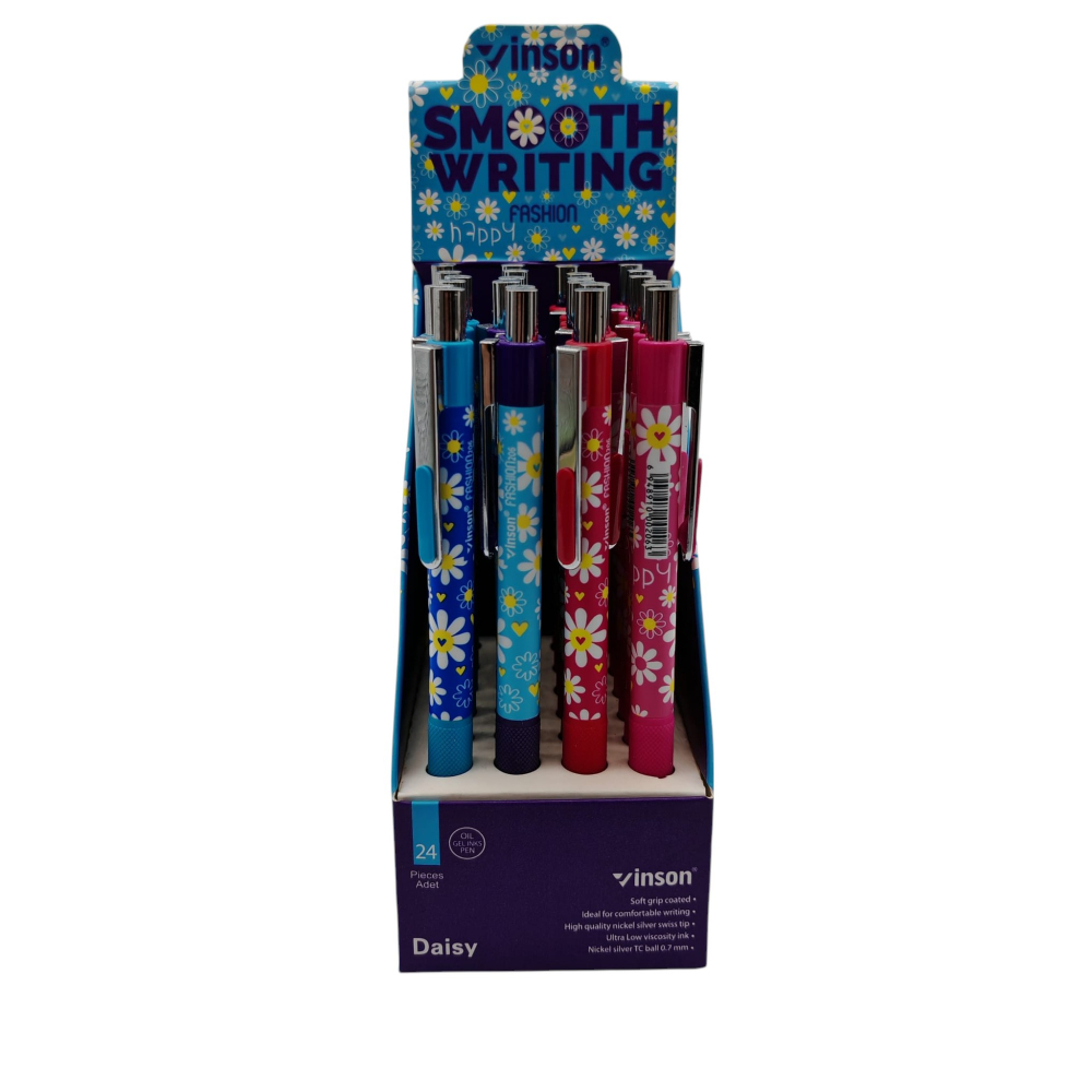 Pix Mecanic Inson Daisy cu Gel și Cauciuc Antiderapant – Set 24 Bucăți – Vânzare Engros [3]