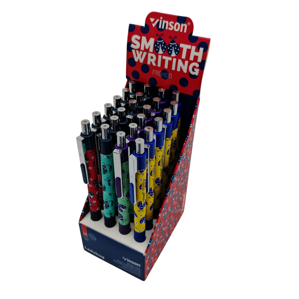 Pix Mecanic Inson Ladybug cu Gel și Cauciuc Antiderapant – Set 24 Bucăți – Vânzare Engros [4]