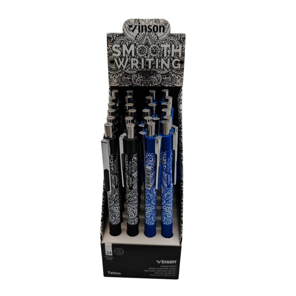 Pix Mecanic Inson Tattoo cu Gel și Cauciuc Antiderapant – Set 24 Bucăți – 2 Culori (Negru și Albastru) – Vânzare Engros [3]